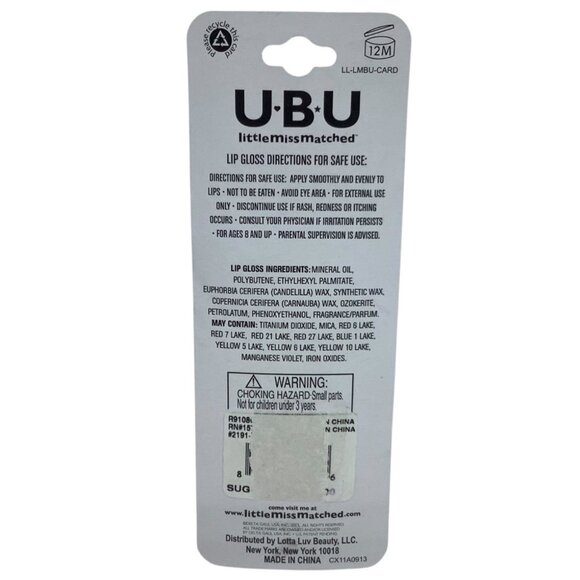 U.B.U Cherry Orange Flavored Lip Gloss By Littlemissmatched DISCONTINUED - Picture 2 of 2